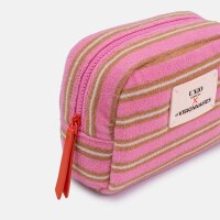 Kosmetiktasche Brixen Frottee "Barbie cognac ecru" von Unio Hamburg