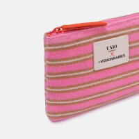 Kosmetiktasche Bormio Frottee "Barbie cognac ecru" von Unio Hamburg