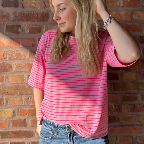 T-Shirt "Kaja" rosa-neonpink