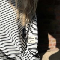 Sweatshirt "Elin" navy-weiß One Size