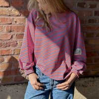 Sweatshirt "Elin" blau-neonorange One Size