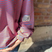 Sweatshirt "Elin" blau-neonorange One Size