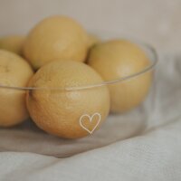 Glasschale "Herz" von Eulenschnitt