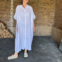 Langes Musselin-Hemdkleid "weiß" One Size
