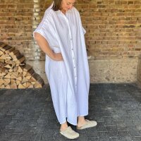 Langes Musselin-Hemdkleid "weiß" One Size