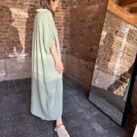 Langes Musselin-Hemdkleid "vintage green" One Size
