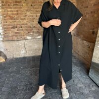 Langes Musselin-Hemdkleid "schwarz" One Size