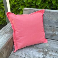 Outdoorkissen mit Stehsaum "Elba" 50x50cm coral