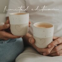 Limitierter Becher "großes Herz Papa" von Eulenschnitt