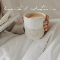 Limitierter Becher "großes Herz Mama" von Eulenschnitt