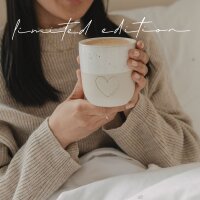 Limitierter Becher "großes Herz Mama" von Eulenschnitt