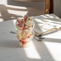 Double Bubble Glas Herz von Eulenschnitt