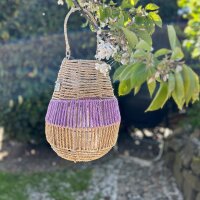 Laterne Seegras "natur-lila"