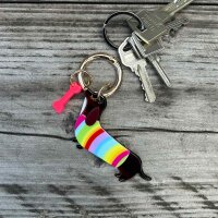 Anhänger Dackel Regenbogen