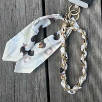 Handykette mit Satinband kurz "Dackel"