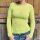 Cashmere-Viskose-Mix-Shirt "Streifen beige-neongelb" One Size