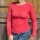 Cashmere-Viskose-Mix-Shirt "Streifen neoncoral" One Size