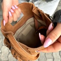 Umhängetasche Western-Stil cognac