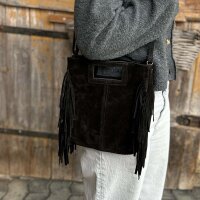 Umhängetasche Western-Stil schwarz