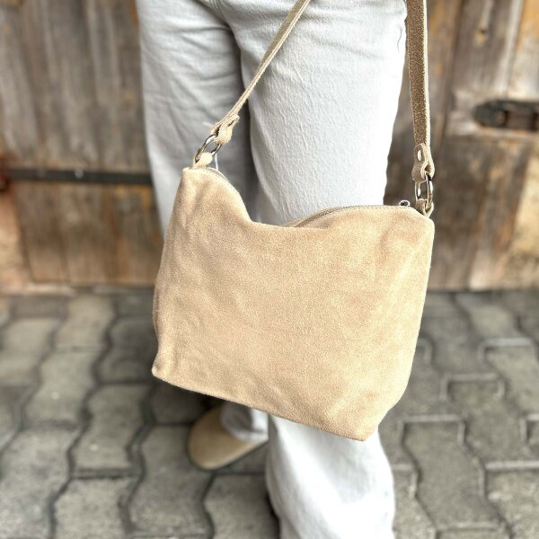 Schultertasche "Betty" taupe