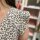Maxi-Musselinkleid mit Volant "Leo beige-braun" One Size