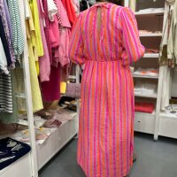 Maxi-Musselinkleid "Blockstreifen Neon" One Size