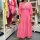 Maxi-Musselinkleid "Blockstreifen Neon" One Size