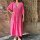 Maxi-Musselinkleid "Leo neonpink-rosa-neonorange" One Size