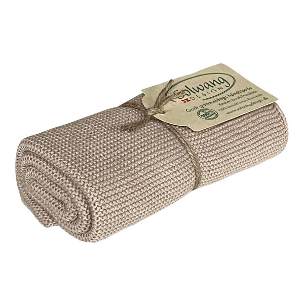 Handtuch / Geschirrtuch "dunkel sand" von Solwang