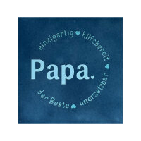 Bunte Fliese "Papa einzigartig...
