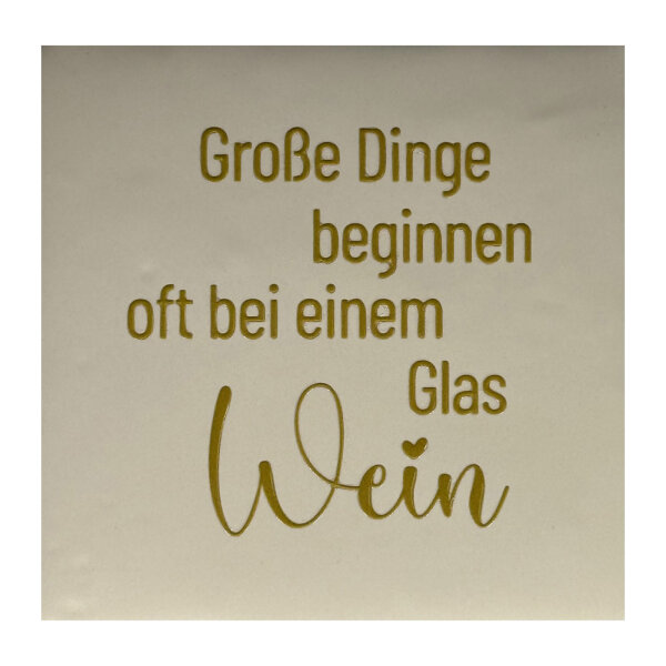 Bunte Fliese "Große Dinge beginnen..." von Yett