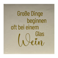 Bunte Fliese "Große Dinge beginnen..."...