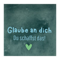 Bunte Fliese "Glaube an dich..." von Yett