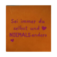 Bunte Fliese "Sei immer du selbst" von Yett