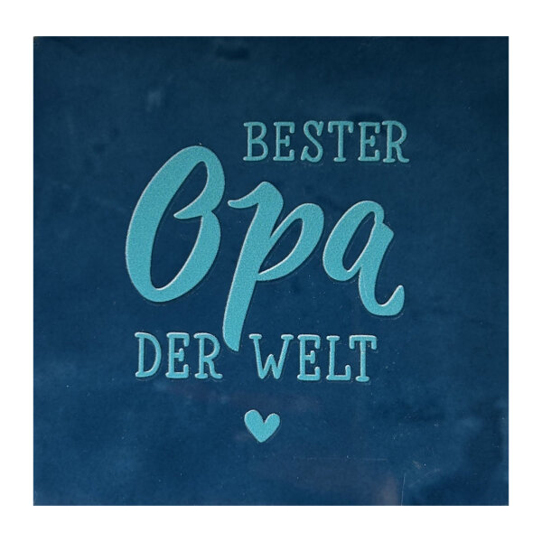 Bunte Fliese "Bester Opa der Welt" von Yett