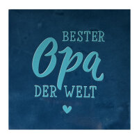 Bunte Fliese "Bester Opa der Welt" von Yett