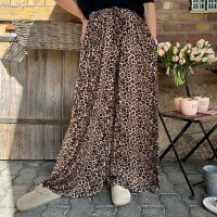 Leohose Wide Leg braun-schwarz One Size