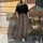 Leohose Wide Leg braun-schwarz One Size