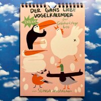 Gans lieber Vogelkalender von Slinga Illustration