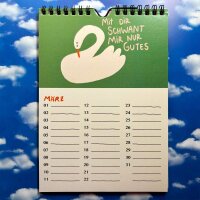 Gans lieber Vogelkalender von Slinga Illustration