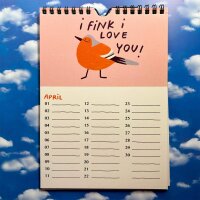 Gans lieber Vogelkalender von Slinga Illustration