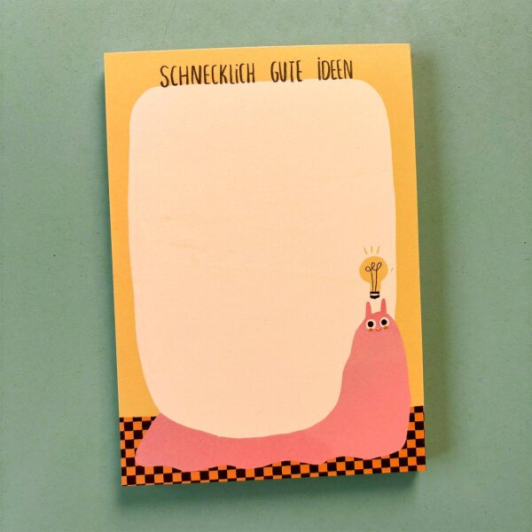 Schnecklich gute Ideen Block von Slinga Illustration