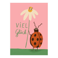 Postkarte "Viel Glück" von Slinga...