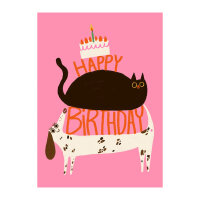 Postkarte "Birthday Tiere" von Slinga Illustration