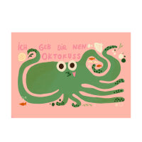 Postkarte "Ich geb dir nen Oktokuss" von Slinga...