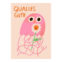 Postkarte "Qualles Gute" von Slinga Illustration