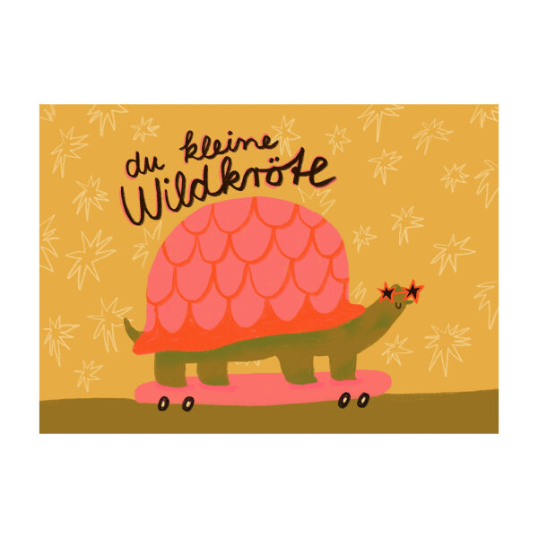 Postkarte "Du kleine Wildkröte" von Slinga Illustration
