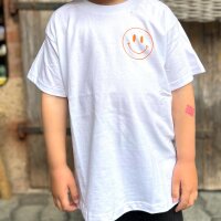 Kinder-T-Shirt "Smiley-Schulkind" neonorange...