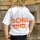 Kinder-T-Shirt "Smiley-Schulkind" neonorange von Mellow Words