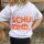 Kinder-T-Shirt "Smiley-Schulkind" neonorange von Mellow Words